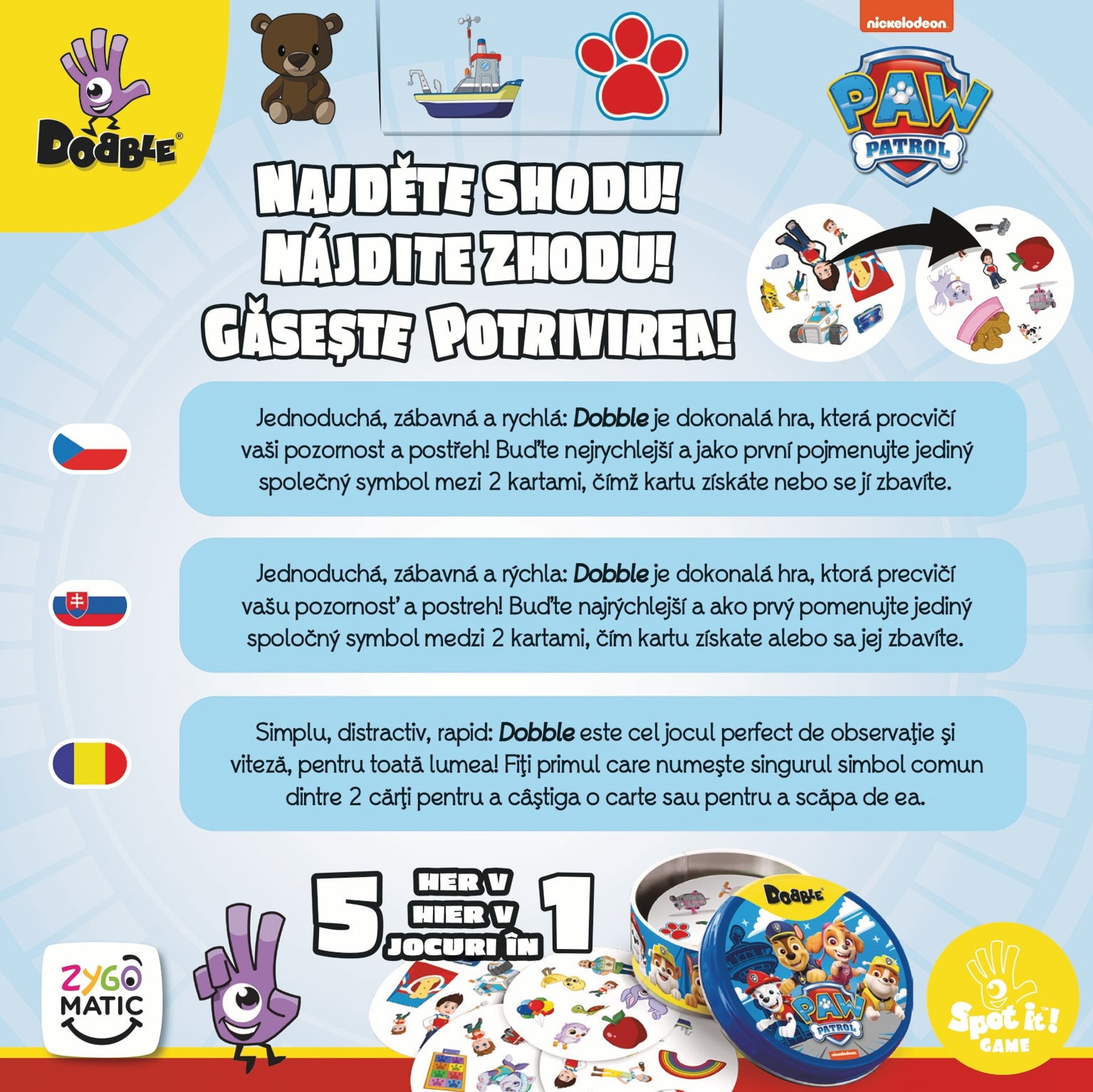 Blackfire CZ Dobble: Tlapková patrola Obrázek