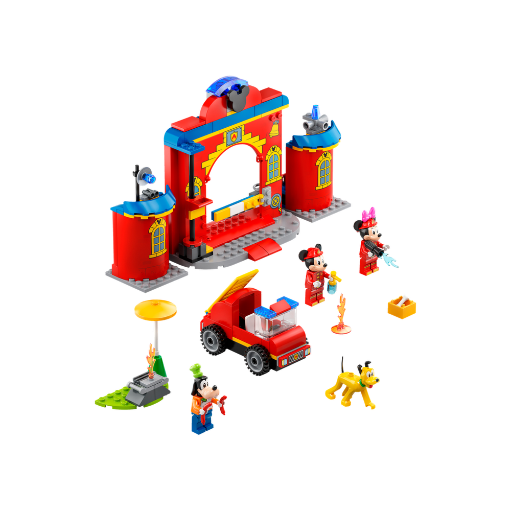 LEGO Hasičská stanice a auto Mickeyho a přátel 10776 Obrázek