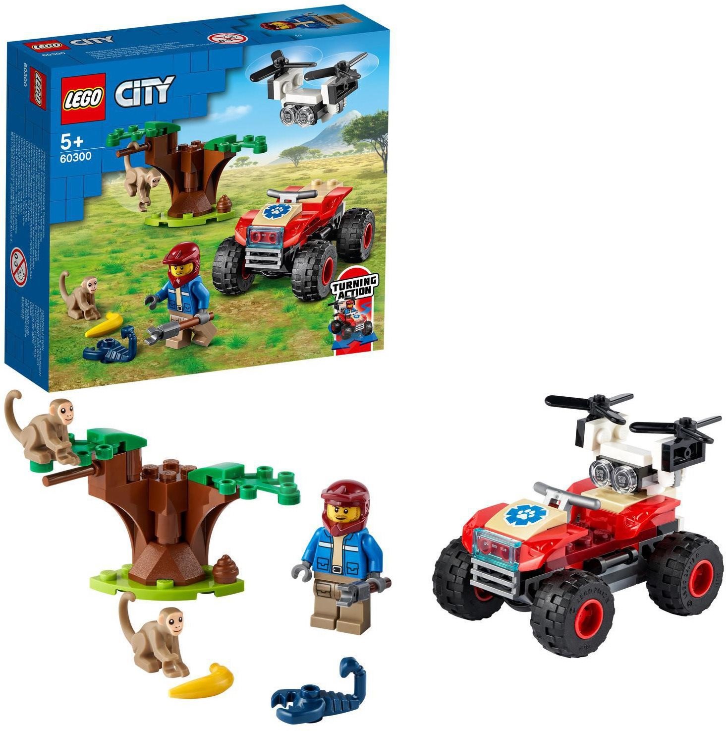LEGO Záchranářská čtyřkolka do divočiny 60300 Obrázek