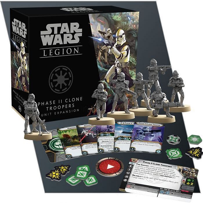 Fantasy Flight Games Star Wars Legion - Phase II Clone Troopers Unit Expansion Obrázek