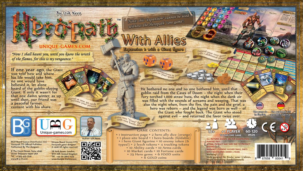 Unique Board Games Heropath: With Allies Obrázek