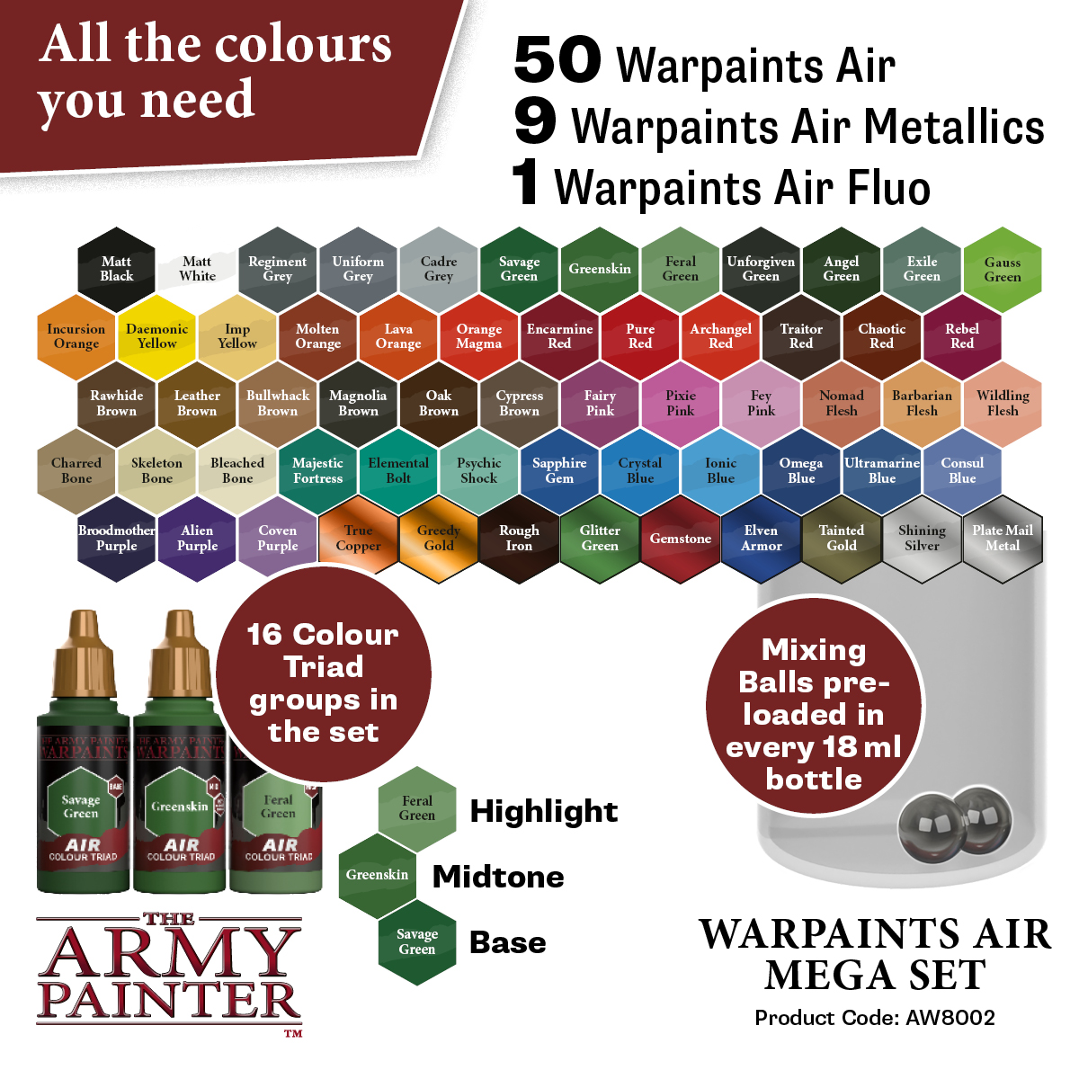Army Painter – Air Mega Set Obrázek