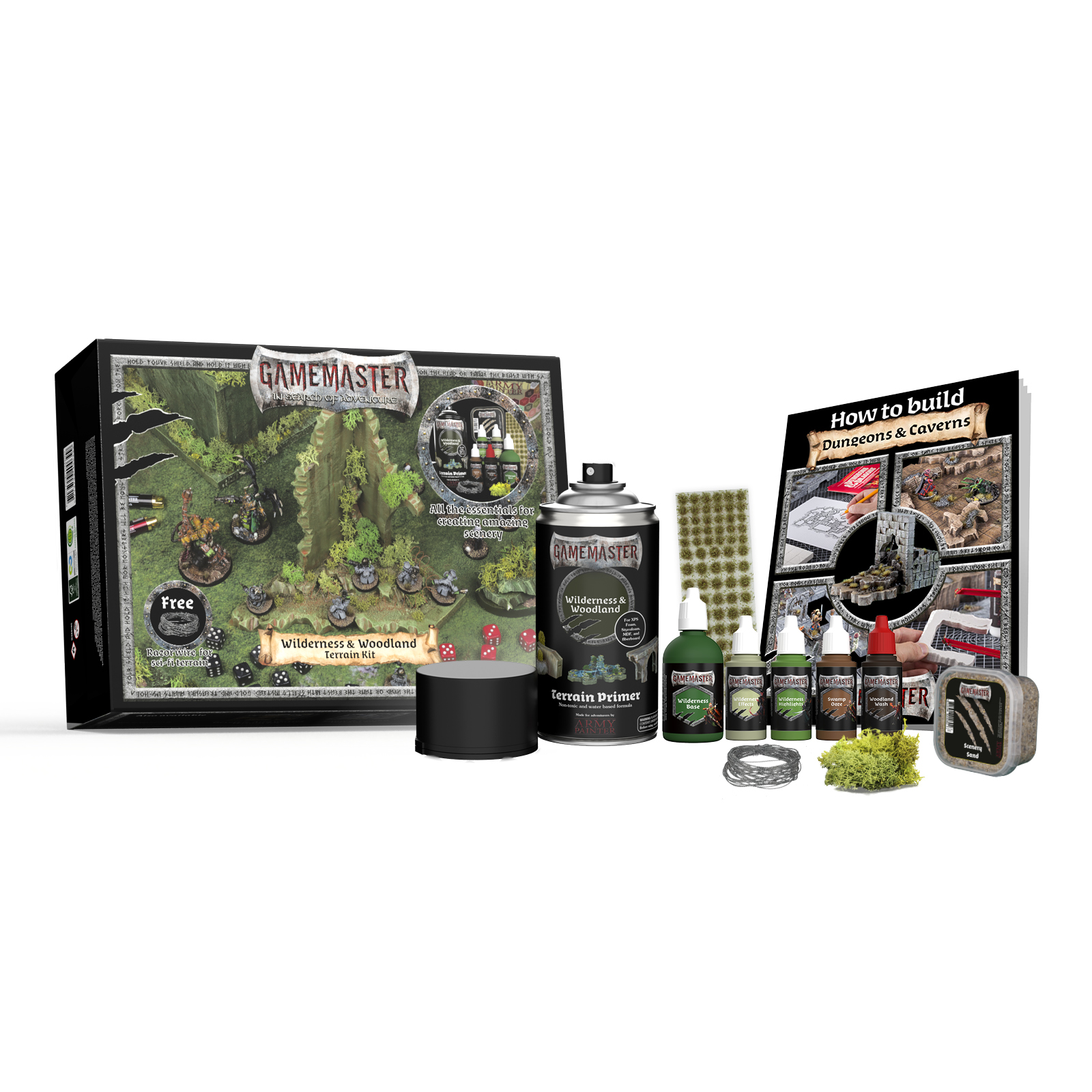 Army Painter Gamemaster: Wilderness & Woodlands Terrain Kit Obrázek