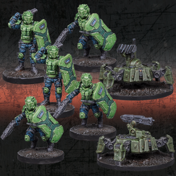 Mantic Games Deadzone GCPS Urban Pacification Booster Obrázek