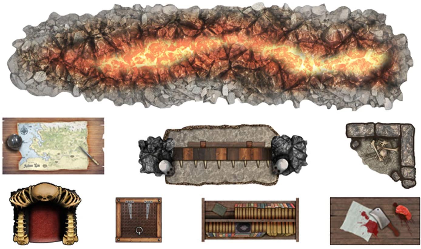 Loke Battle Mats Add-On Scenery for RPG Maps - Dungeon Decorations Obrázek