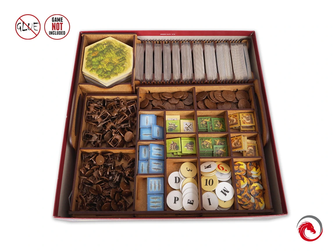 Poland Games Catan + Traders & Barbarians + 5-6 Players Expansions Insert (41134) Obrázek