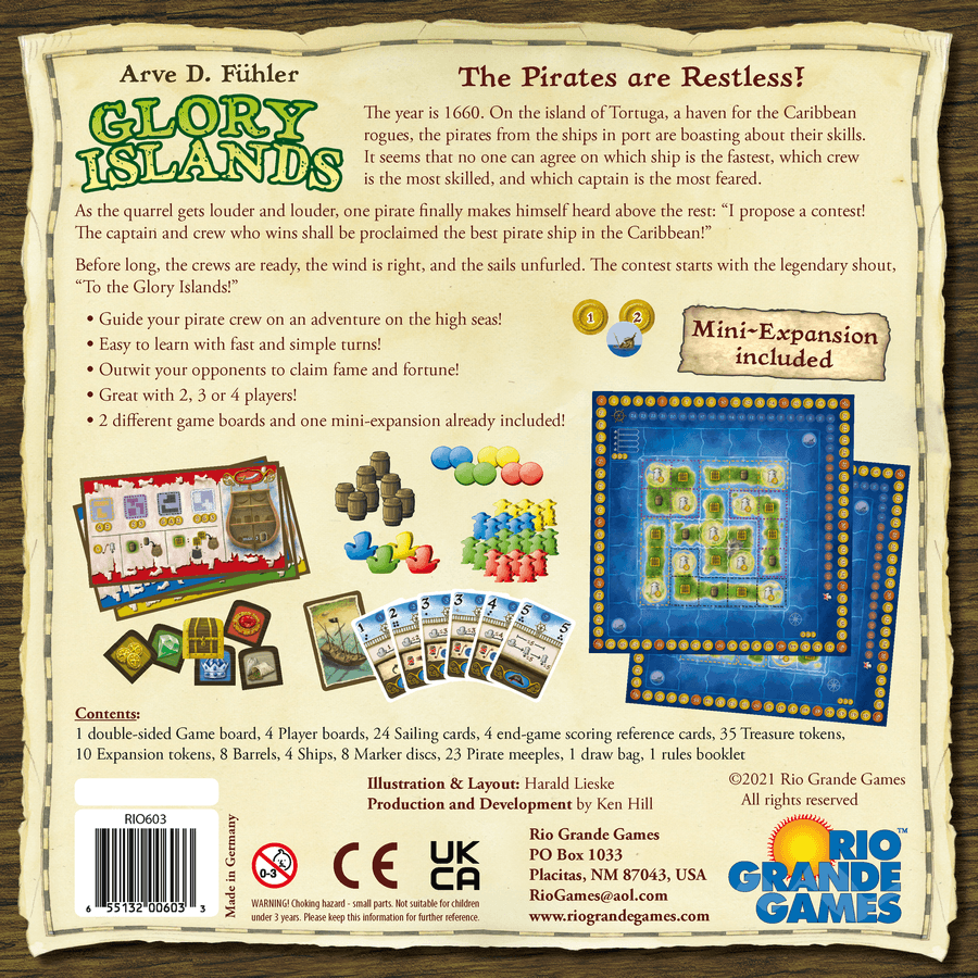 Rio Grande Games Glory Islands Obrázek