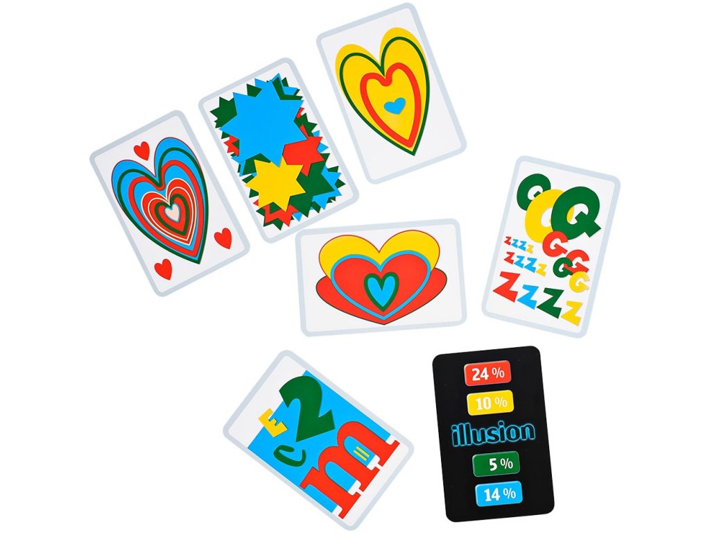 NSV (Nürnberger-Spielkarten-Verlag) Illusion - které barvy je více? Obrázek