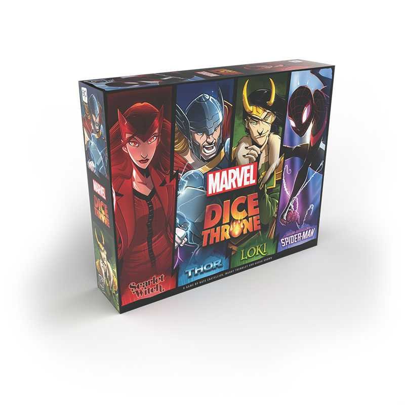 USAopoly Dice Throne Marvel 4-Hero Box (Scarlet Witch, Thor, Loki, Spider-Man) Obrázek