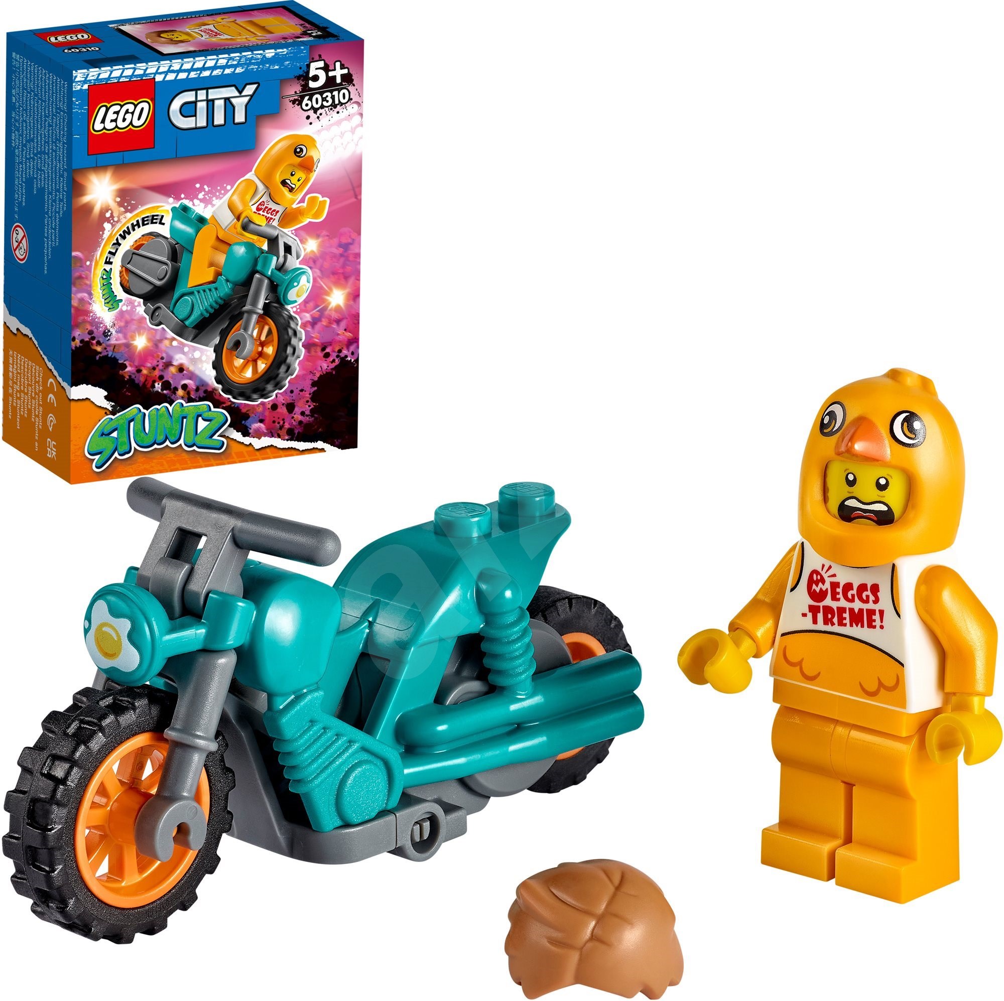 LEGO Motorka kaskadéra Kuřete 60310 Obrázek