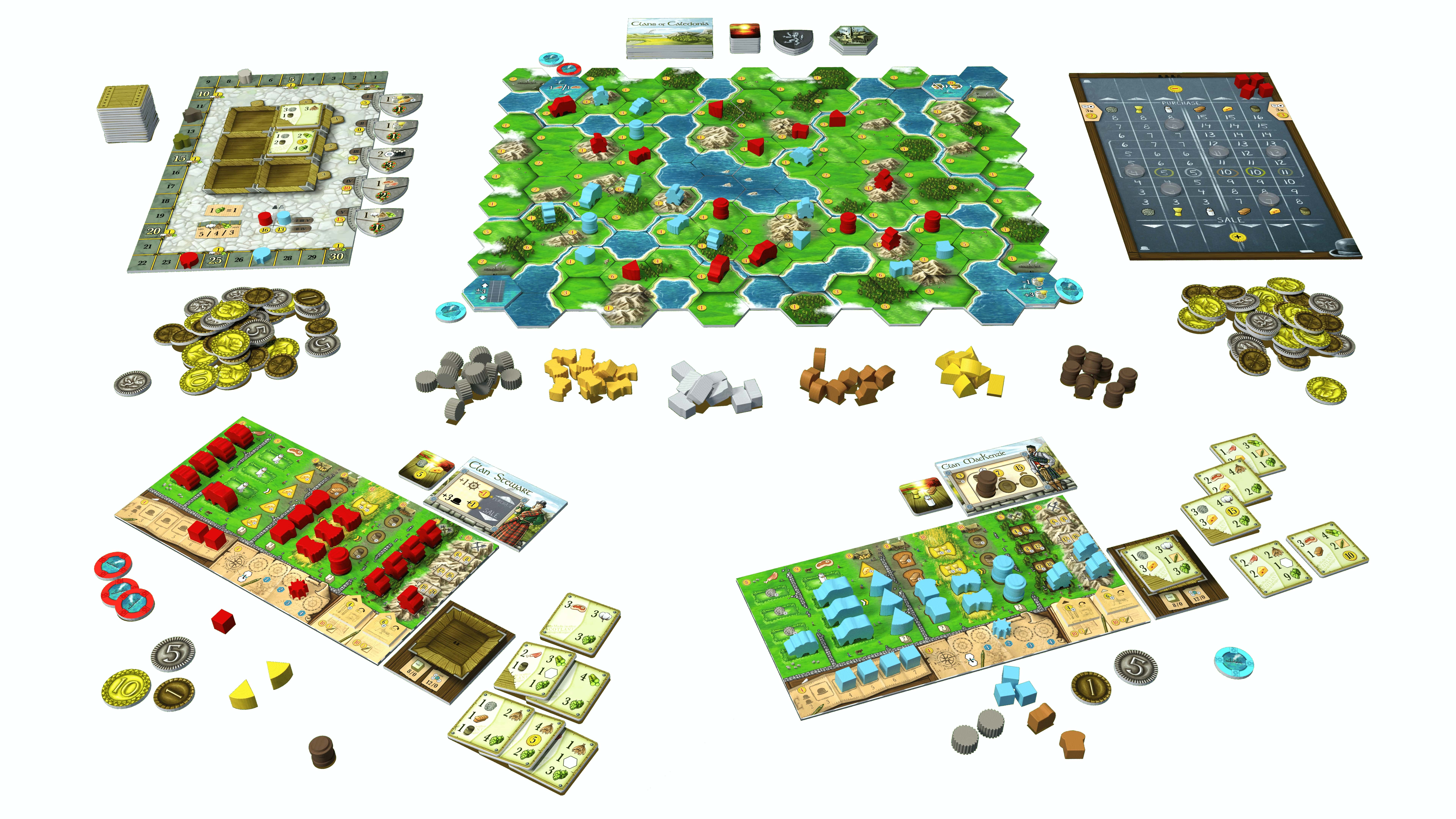 TLAMA games Clans of Caledonia CZ/EN/DE Obrázek