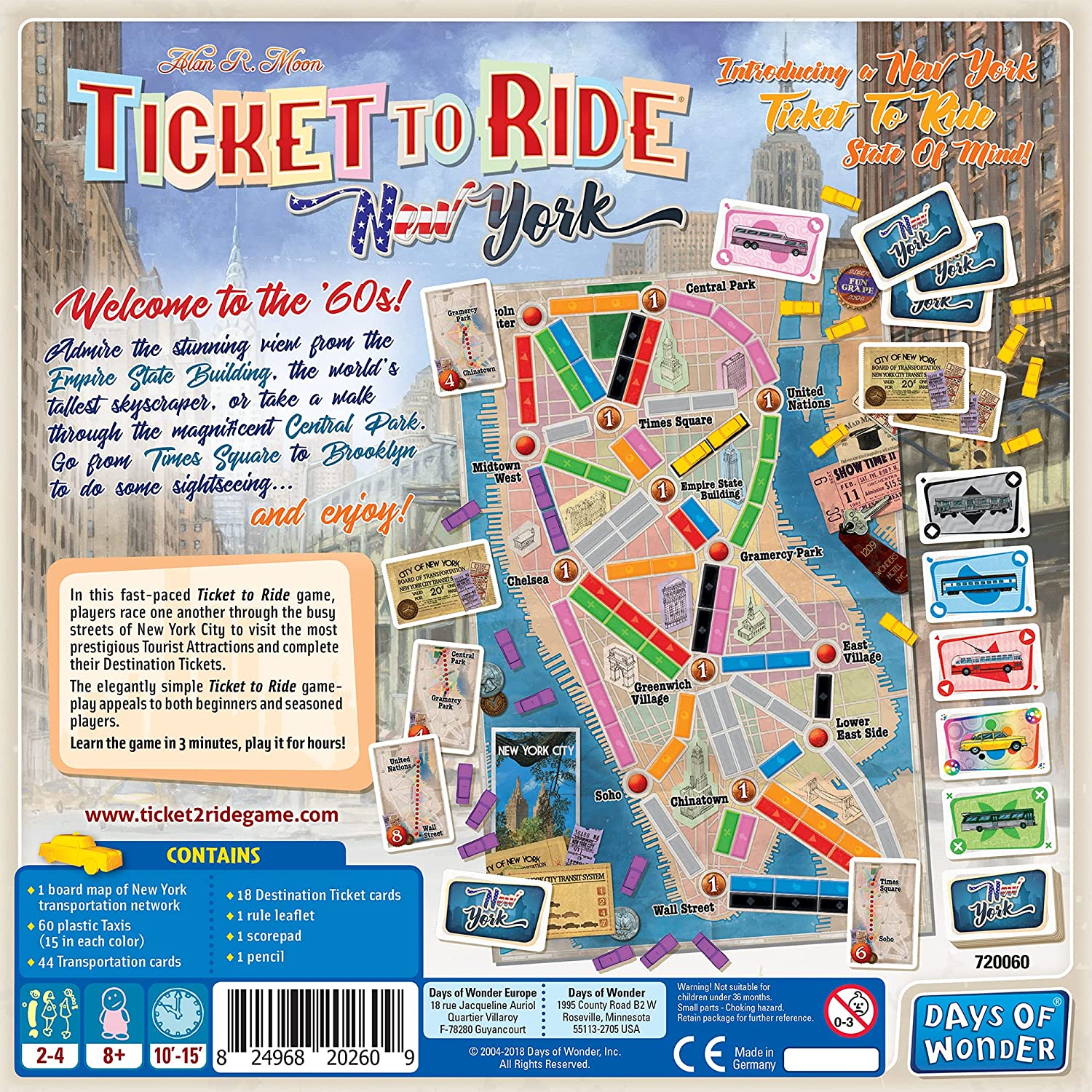 Days of Wonder Ticket to Ride Express: New York City 1960 - EN Obrázek