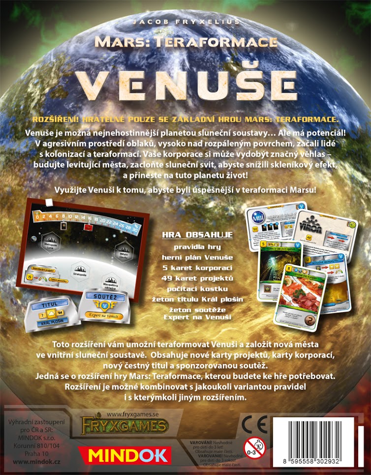 Mindok Mars: rozšíření 2 - Venuše Obrázek