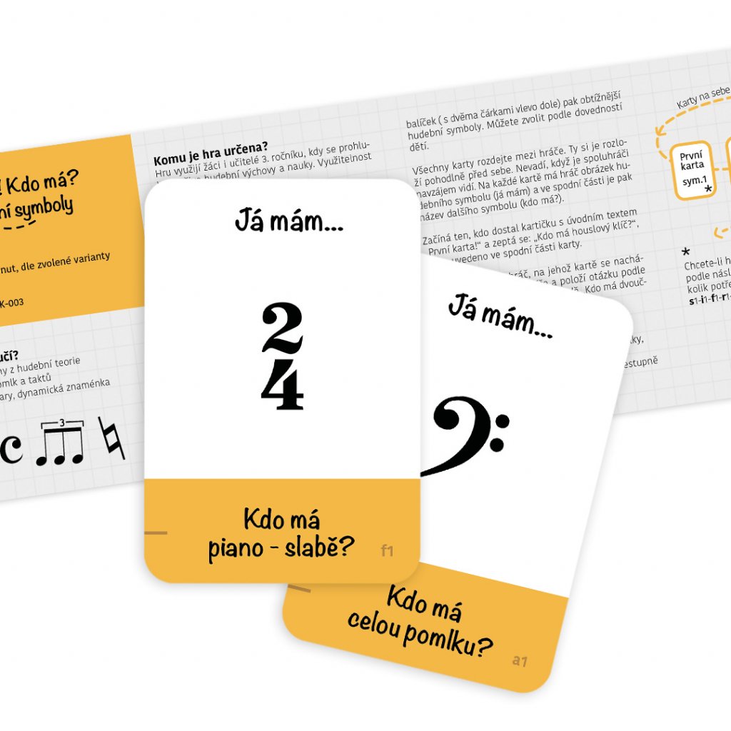 Zodpovědná výuka Já mám, kdo má? Hudební symboly Obrázek