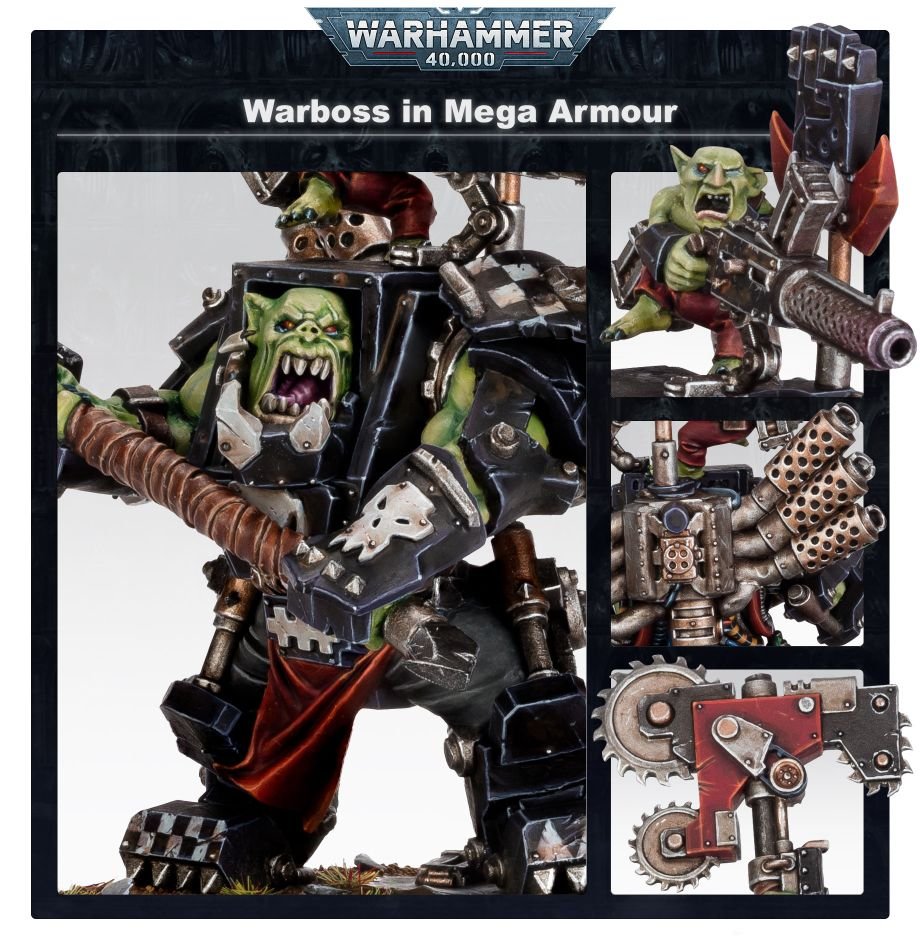 Games Workshop Warhammer 40,000 - Warboss in Mega Armour Obrázek