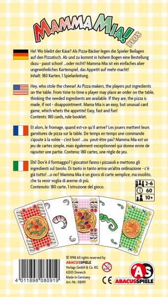 Abacus Spiele Mamma Mia! Plus Obrázek