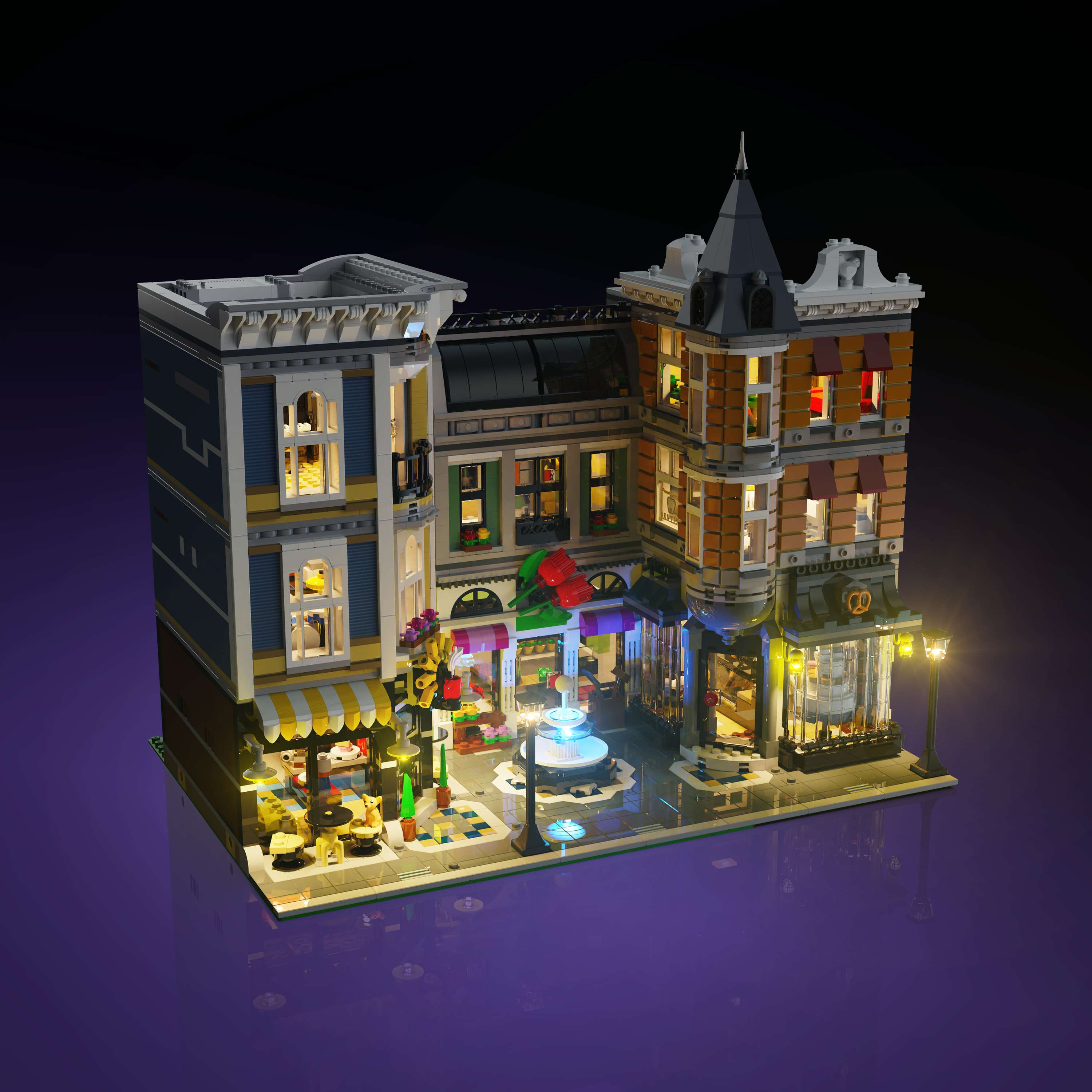 Light my Bricks Sada světel - LEGO Assembly Square 10255 Obrázek