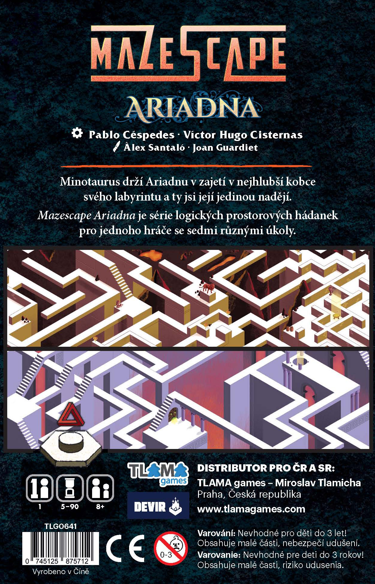 TLAMA games Mazescape: Ariadna Obrázek