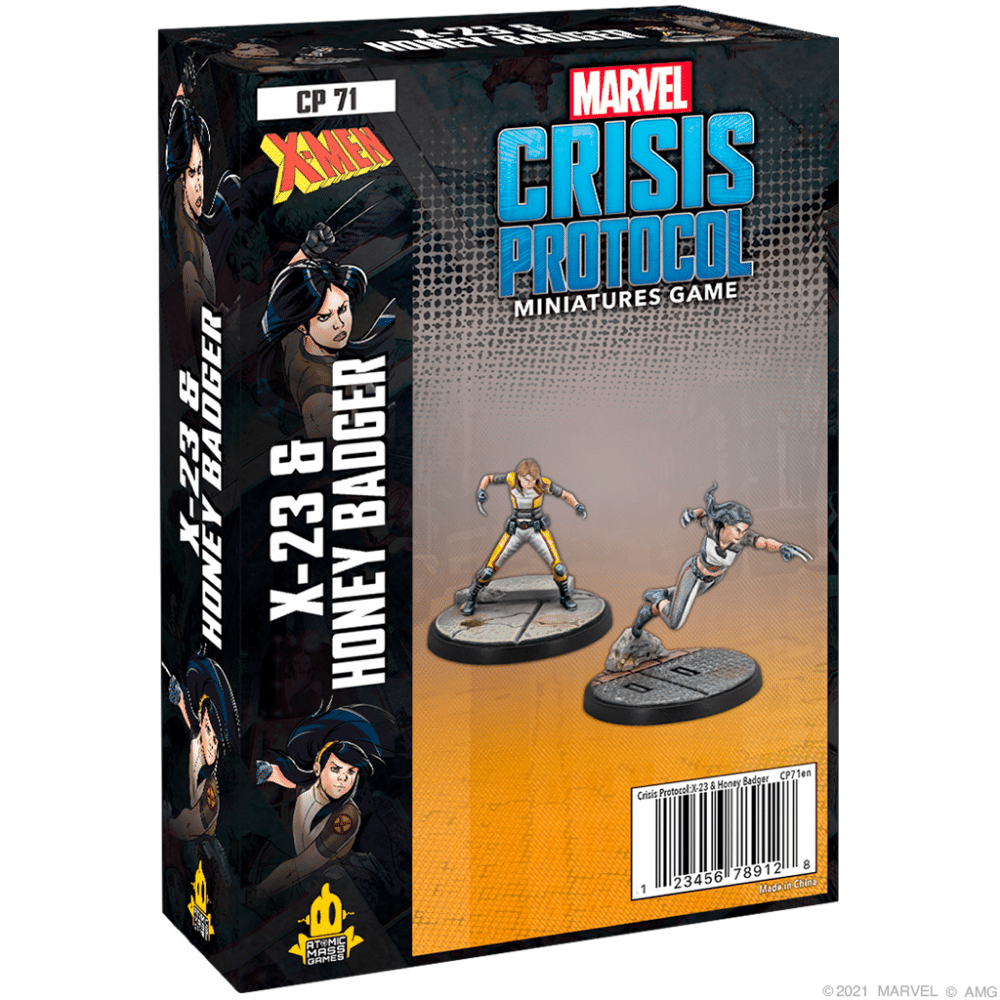 Atomic Mass Games Marvel Crisis Protocol: X-23 & Honey Badger Obrázek