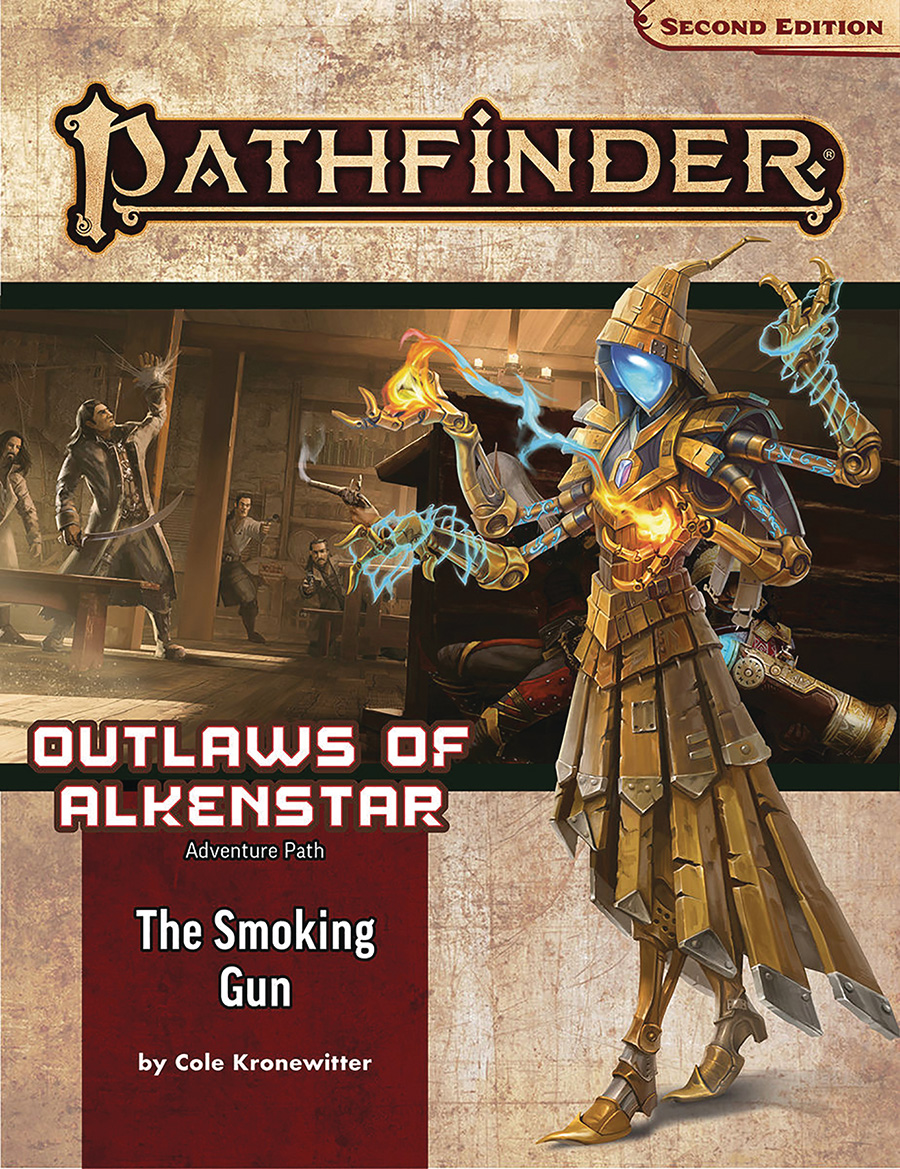 Paizo Publishing Starfinder Adventure Path: The Smoking Gun (Outlaws of Alkenstar 3 of 3) Obrázek