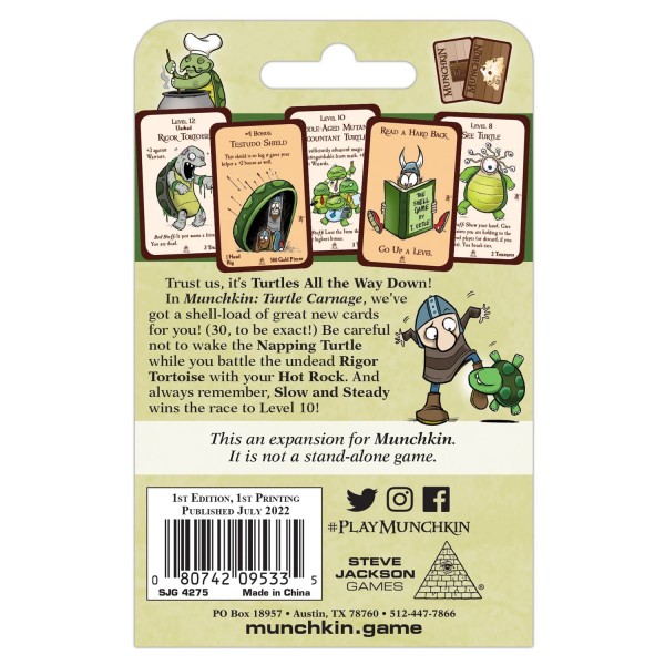 Steve Jackson Games Munchkin Turtle Carnage Obrázek
