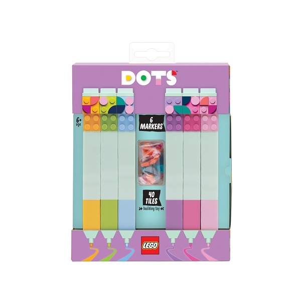 LEGO Stationery LEGO DOTS Fixy, mix barev - 6 Ks Obrázek