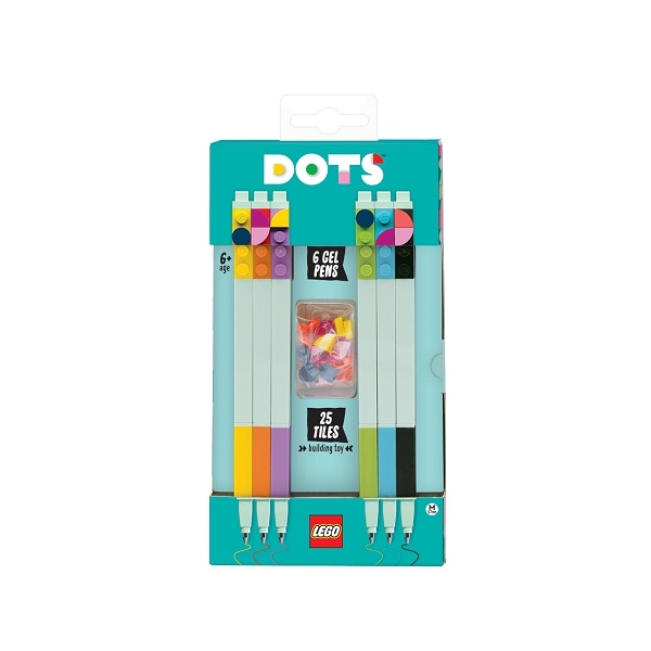 LEGO Stationery LEGO DOTS Gelová Pera, mix barev - 6 ks Obrázek