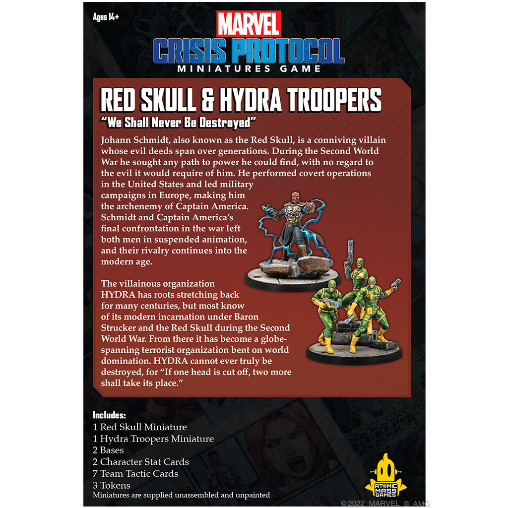 Atomic Mass Games Marvel Crisis Protocol: Red Skull & Hydra Troops Obrázek