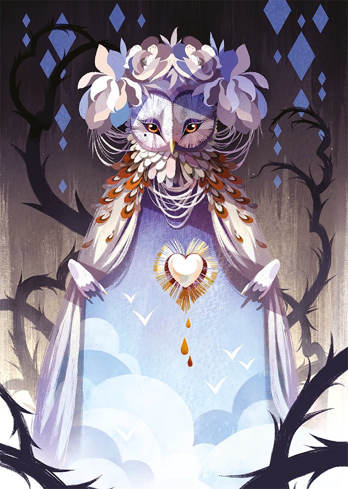 Libellud Dixit puzzle 1000 - Queen of Owls Obrázek