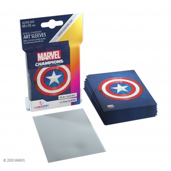 Gamegenic Marvel Champions Art Sleeves - Characters (50+1 Sleeves) - Obaly na Karty Barva: Captain Marvel Obrázek