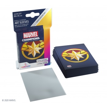 Gamegenic Marvel Champions Art Sleeves - Characters (50+1 Sleeves) - Obaly na Karty Barva: Captain Marvel Obrázek