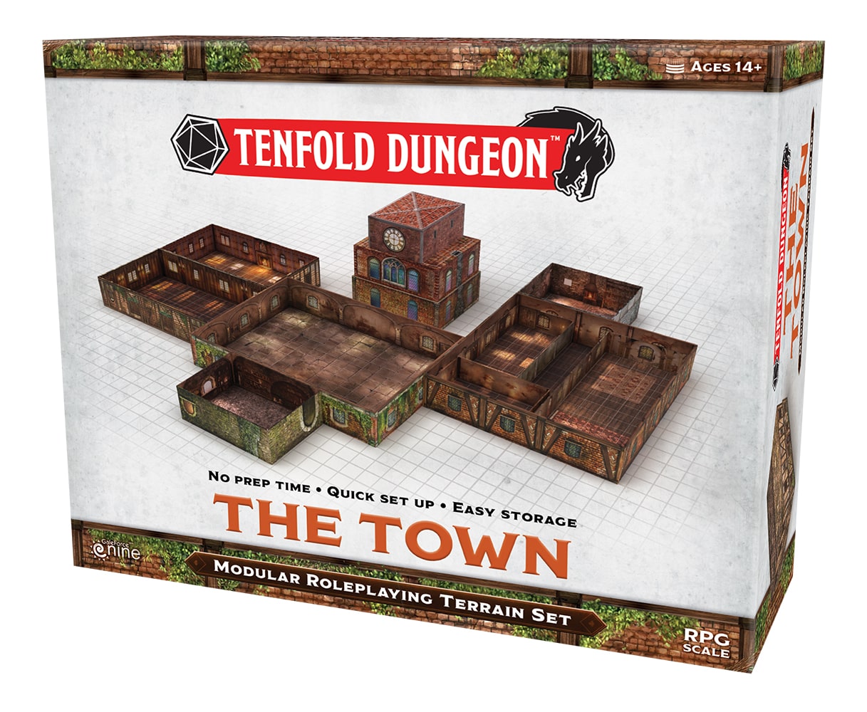 Gale Force Nine Tenfold Dungeon: The Town Obrázek