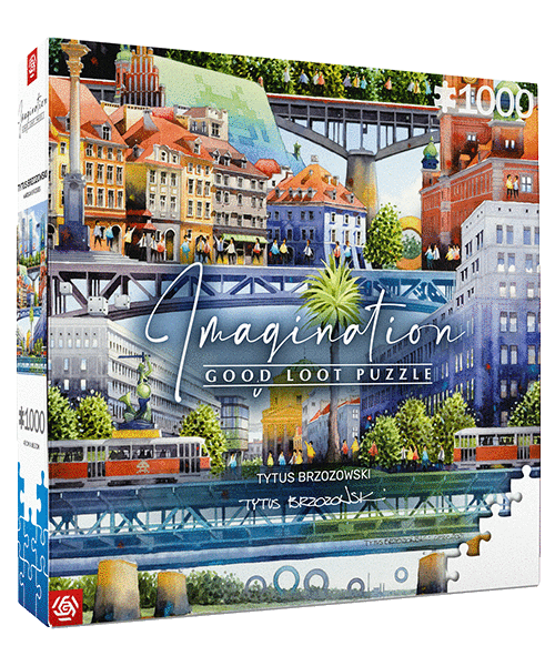 Good Loot Imagination: Tytus Brzozowski Warsaw Bridges Puzzle 1000 Obrázek