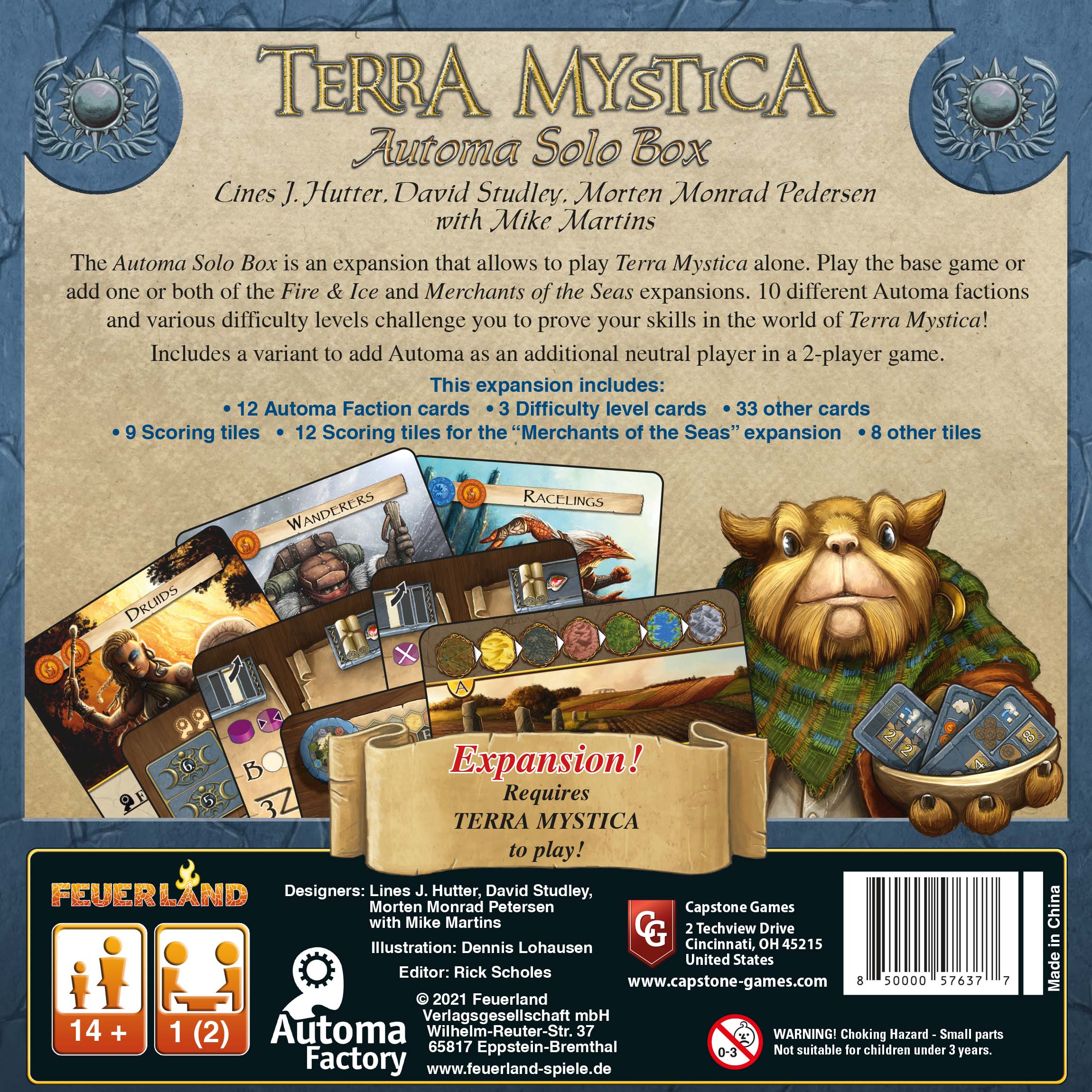 Feuerland Spiele Terra Mystica Automa Solo Box Obrázek