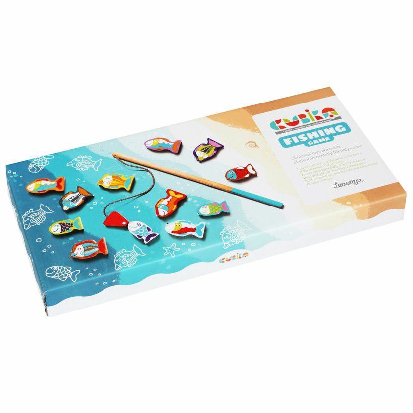 Cubika Rybolov - dřevěná hra 14 dílů Obrázek