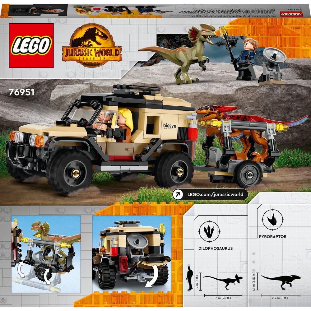 LEGO® Přeprava pyroraptora a dilophosaura 76951 Obrázek