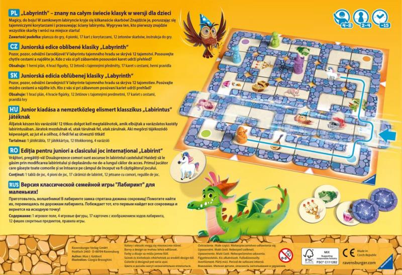Ravensburger Labyrinth Junior Relaunch CZ Obrázek