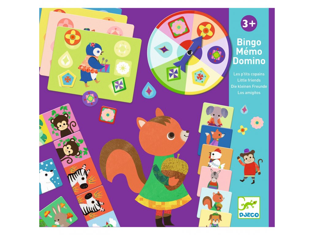 Djeco Sada tří her Malí přátelé Obrázek