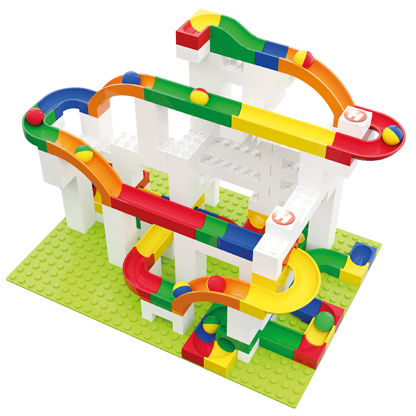 HUBELINO Kuličková dráha - rozšíření 12 ks, skluzavka Obrázek