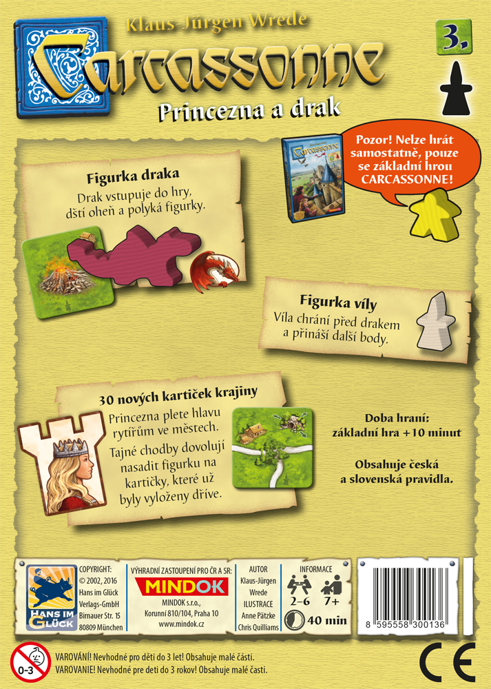 Mindok Carcassonne 2. edice: Princezna a drak Obrázek