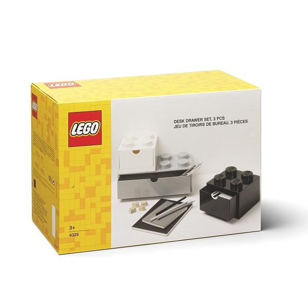 LEGO Storage LEGO stolní boxy se zásuvkou Multi-Pack 3 ks Barva: modrá / červená Obrázek