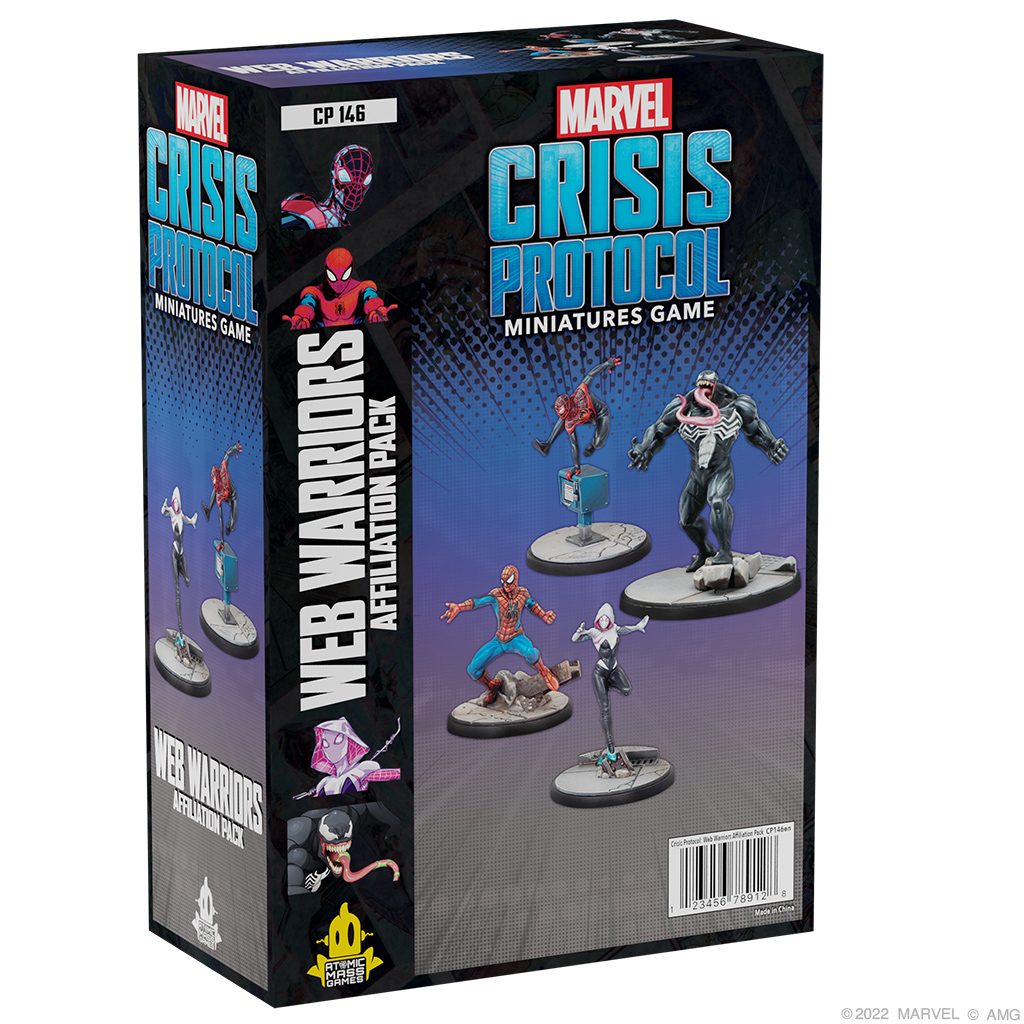 Atomic Mass Games Marvel Crisis Protocol - Web Warriors Affiliation Pack Obrázek