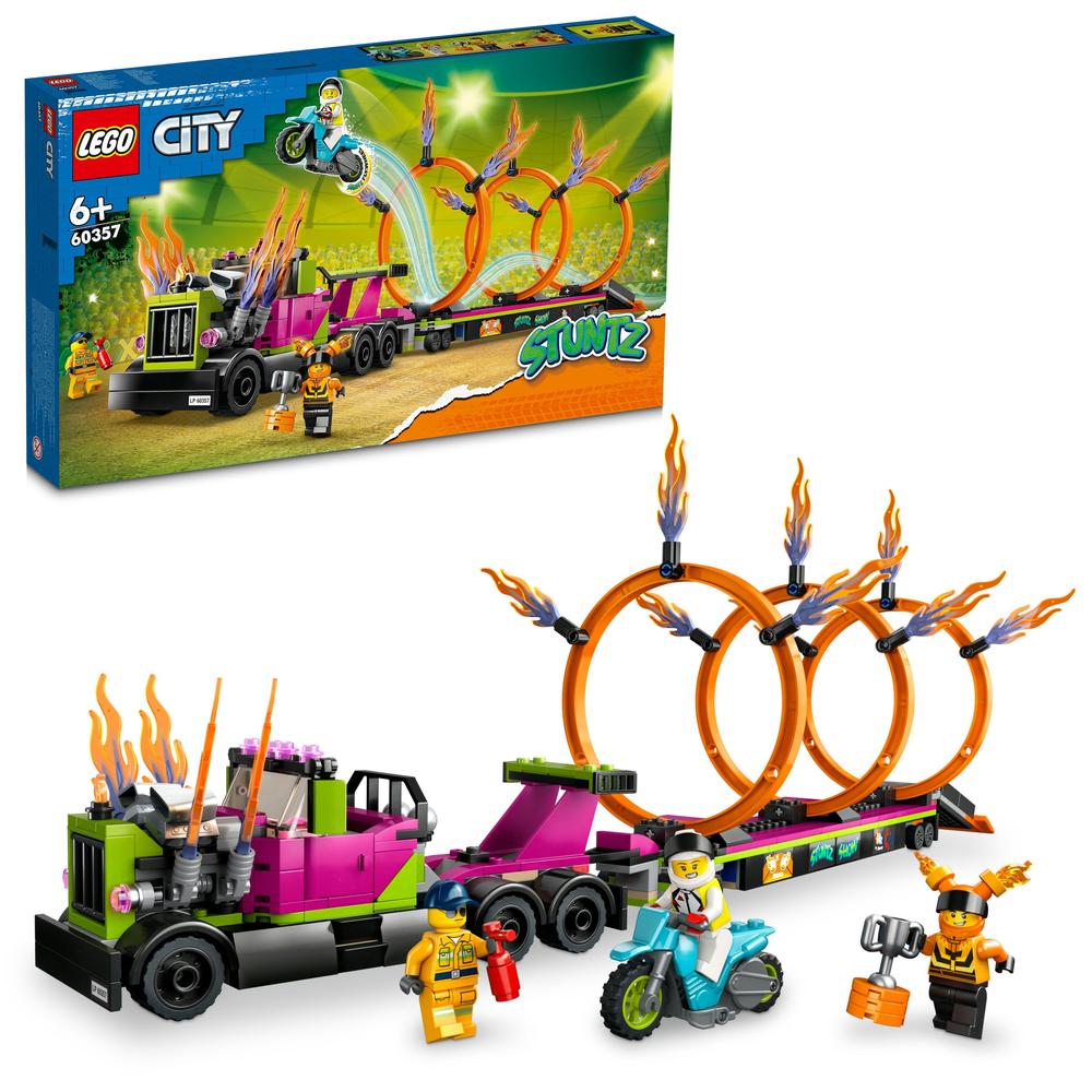 LEGO® Tahač s ohnivými kruhy 60357 Obrázek