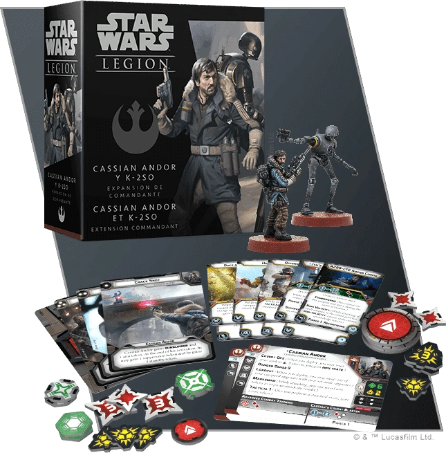 Fantasy Flight Games Star Wars: Legion – Cassian Andor and K-2SO Commander Expansion Obrázek