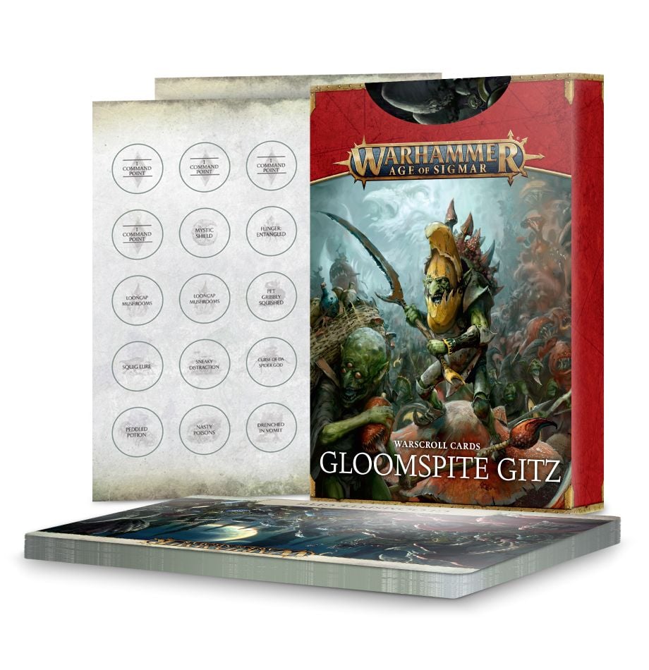 Games Workshop Warscroll Cards: Gloomspite Gitz Obrázek
