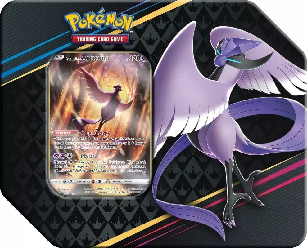Nintendo Pokémon TCG: Crown Zenith Premium Art Tin Varianta: Zapdos Obrázek
