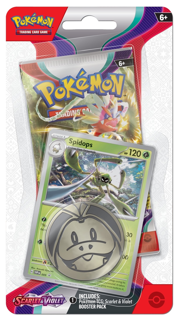 Nintendo Pokémon TCG: Scarlet & Violet (SV01) - Checklane Blister Varianta: Spidops Obrázek