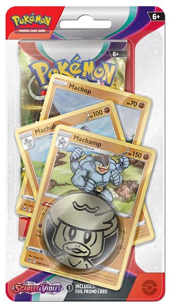 Nintendo Pokémon TCG: Scarlet & Violet (SV01) - Premium Checklane Blister Varianta: Machamp Obrázek