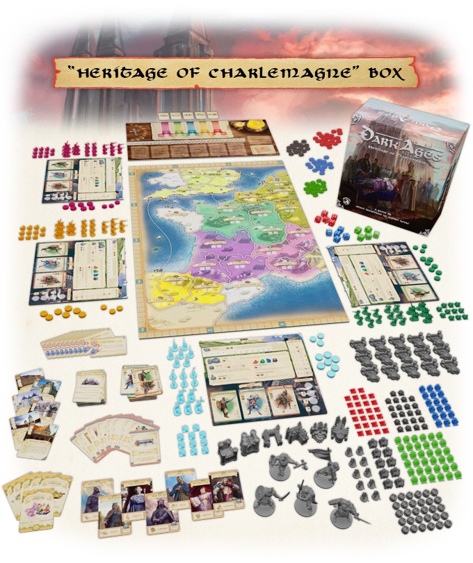 Board&Dice Dark Ages: Heritage of Charlemagne & Holy Roman Empire Obrázek