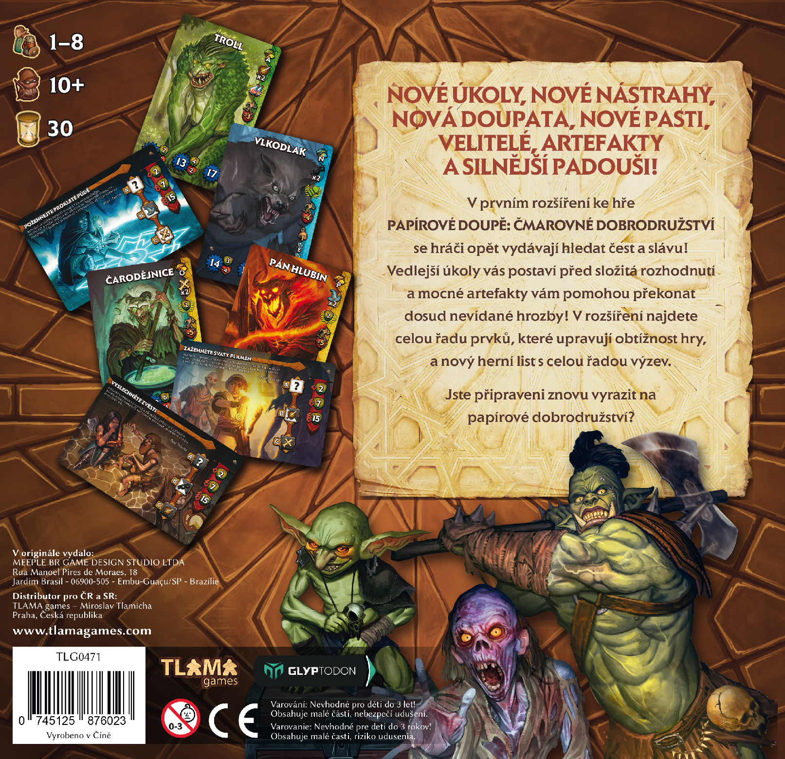 TLAMA games Papírové Doupě: Nová dobrodružství - rozšíření Obrázek